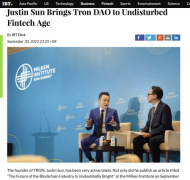 IBT评孙宇晨出席米尔肯峰会：至暗时刻的